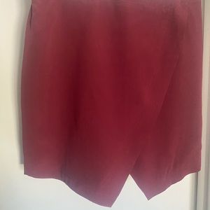 Madewell maroon skirt